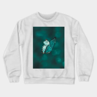 Blue and Black Butterfly Crewneck Sweatshirt